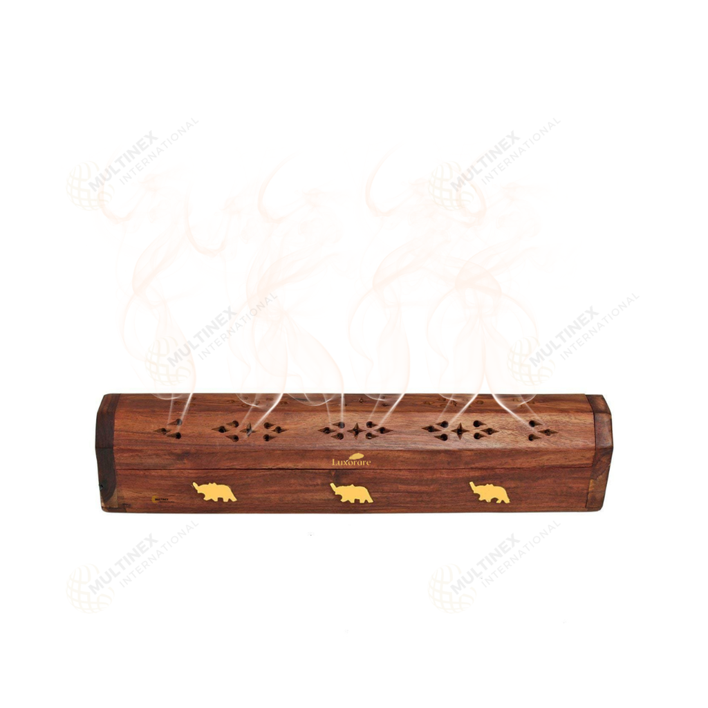 Wooden Incense Holder Box 