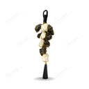 Selenite & Black Tourmaline Crystal Hanging