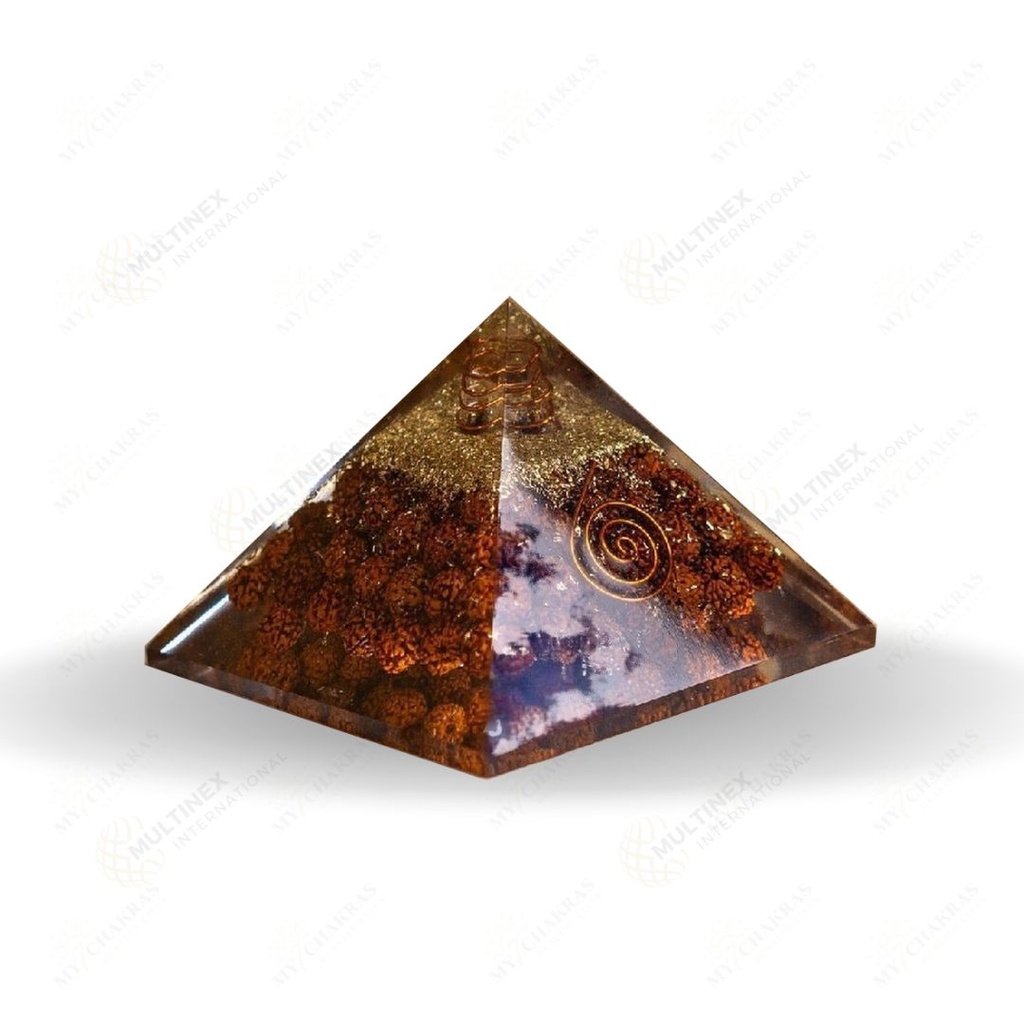 Rudraksh Orgonite Pyramid