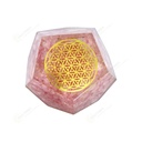 Rose Quartz Orgonite Dodecahedron