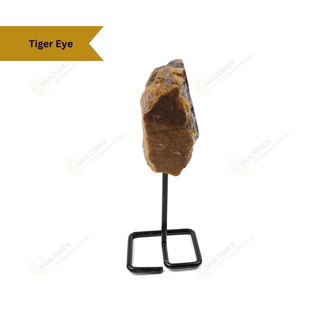 Tiger Eye Raw Stone on Stand
