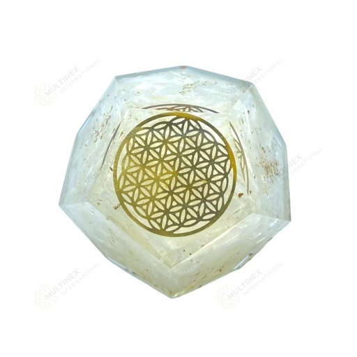Selenite Orgonite Dodecahedron