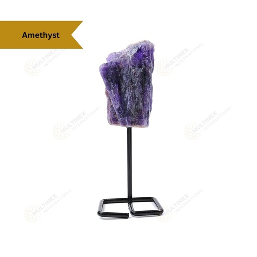 Amethyst Raw Stone on Stand