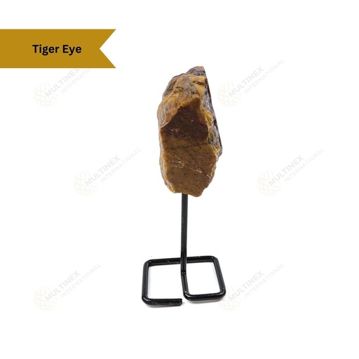 Tiger Eye Raw Stone on Stand